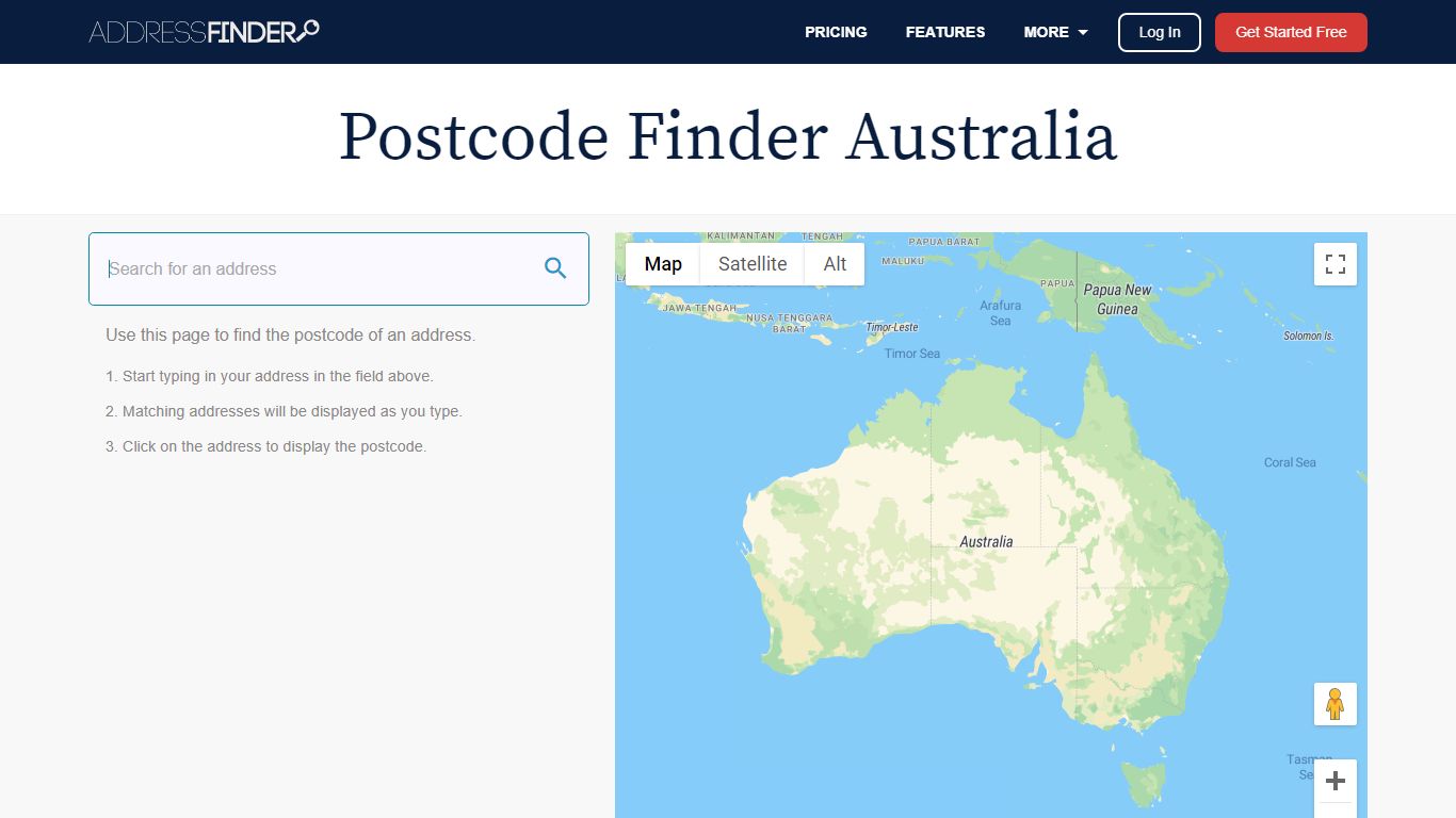 Address and Postcode Finder | AddressFinder Australia