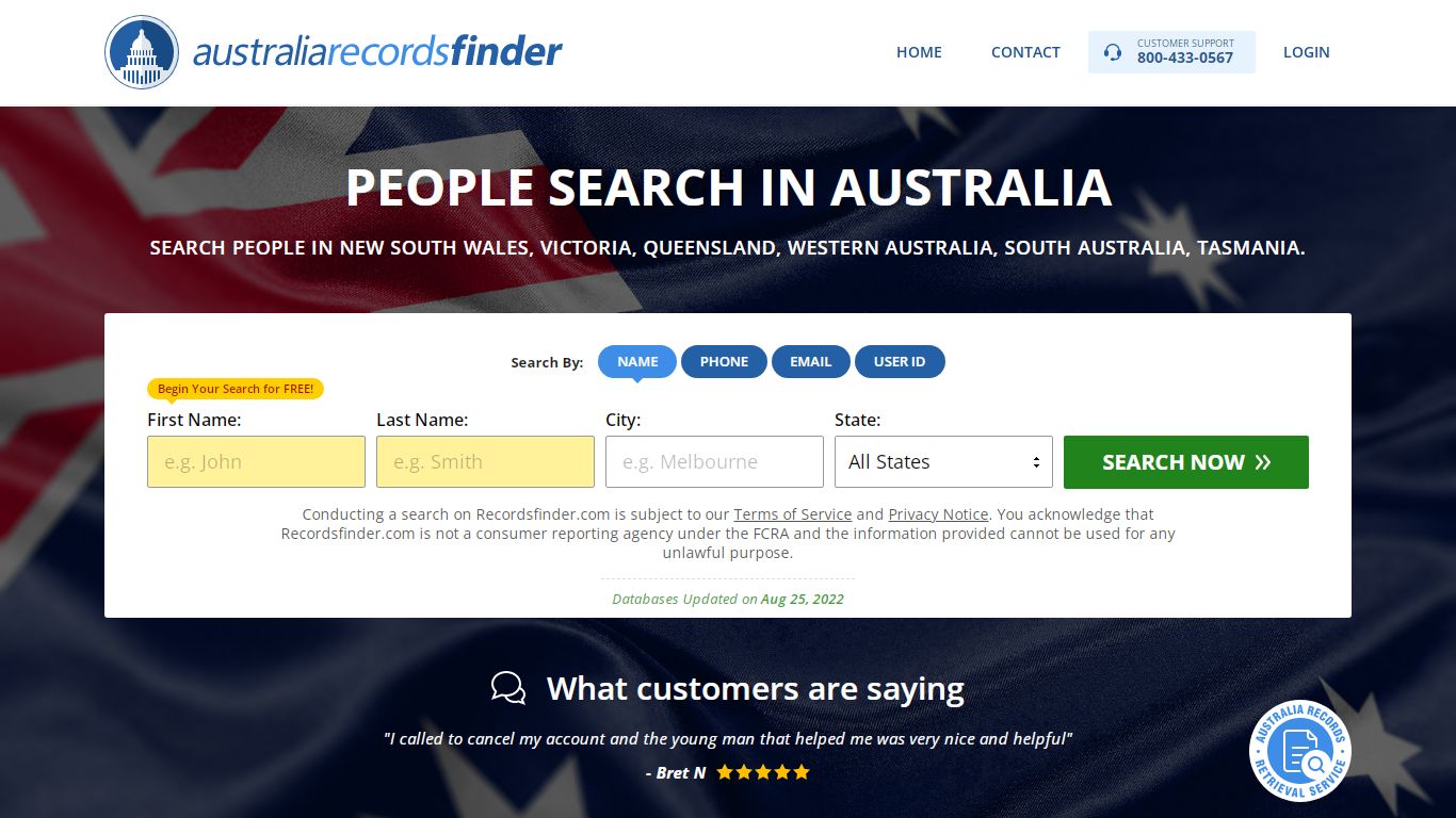 People Search in Australia - RecordsFinder